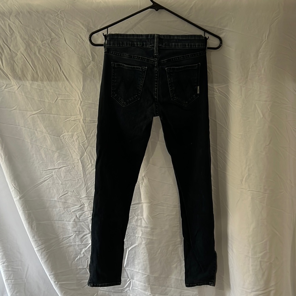 MOTHER The Looker Skinny Ankle Zip Jean in Grand Sophie 24